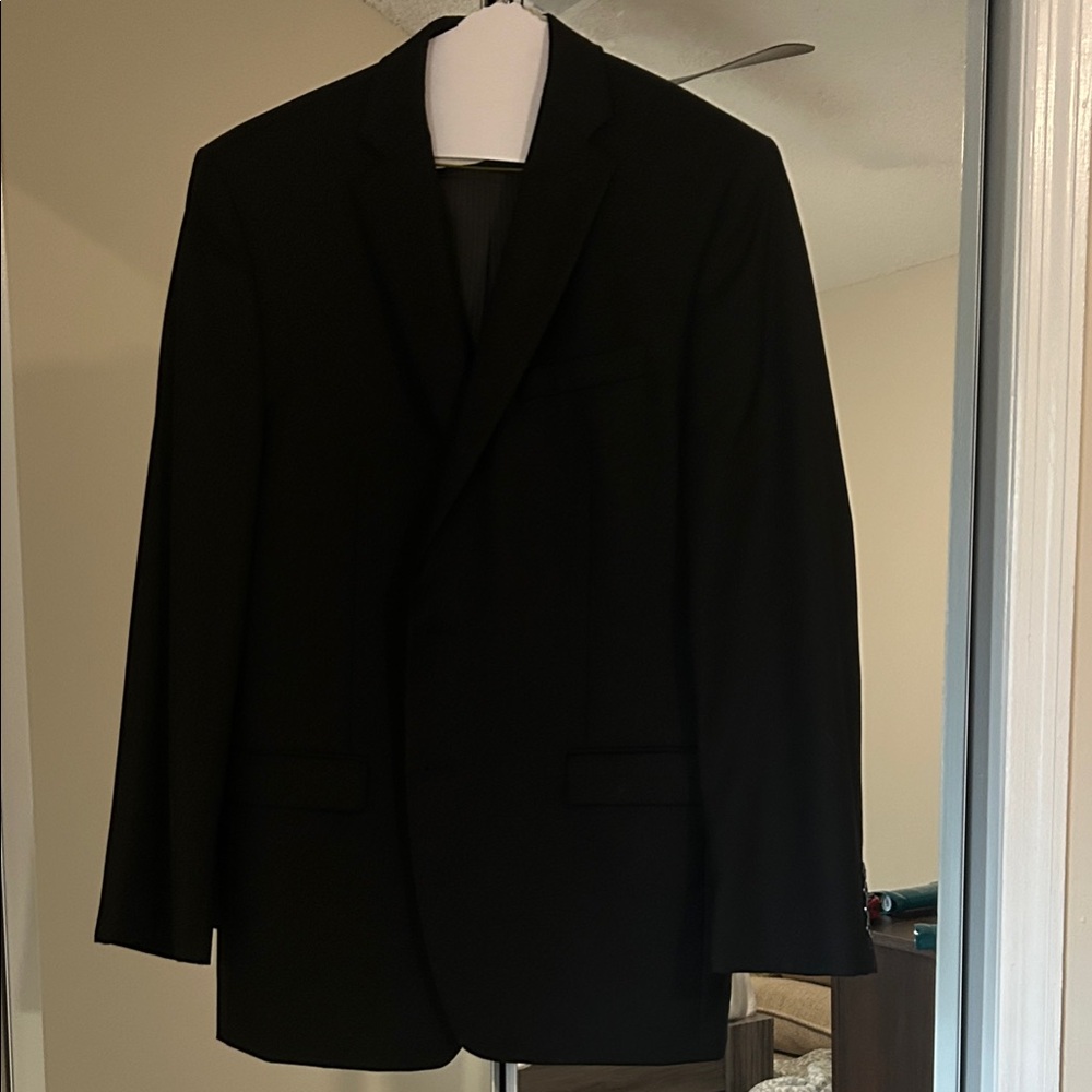 Calvin Klein Mens Classic Black Suit